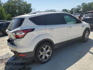 2017 Ford Escape Titanium with VIN 1FMCU0J92HUE86731, listed as a Copart auction lot 52345555 with 81,723 mi miles and Salvage Title. Bid and sale history available at carsss.com. Image 3.