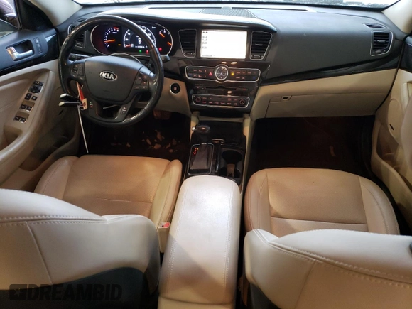 2014 Kia Cadenza Premium with VIN KNALN4D74E5141707, listed as a Copart auction lot 41341185 with 137,325 mi miles and Salvage Title. Bid and sale history available at carsss.com. Image 8.