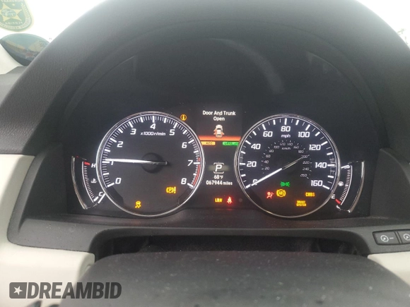 2014 Acura RLX Advance z VIN JH4KC1F94EC007579, wystawiony jako Copart lot #52285395 z przebiegiem 67 944 mil mil oraz Nie do naprawy • Non repairable. Historia ofert i sprzedaży dostępna na DreamBid. Obrazek 9.
