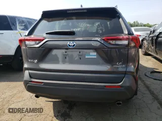 2021 Toyota RAV4 Hybrid LE with VIN 4T3LWRFV7MU029922, listed as a Copart auction lot 60116075 with 37,547 mi miles and Salvage title. Bid and sale history available at DreamBid. Image 6.