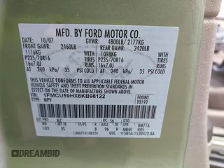 2008 Ford Escape Hybrid z VIN 1FMCU59HX8KB98122, wystawiony jako IAAI lot #42650207 z przebiegiem 138 757 mil mil oraz . Historia ofert i sprzedaży dostępna na DreamBid. Obrazek 9.