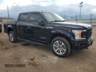 2018 Ford F-150 XL with VIN 1FTEW1E51JKE90789, listed as a Copart auction lot 51926975 with 83,707 mi miles and Salvage Title. Bid and sale history available at DreamBid. Image 4.
