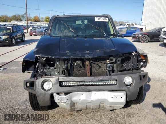 2008 Hummer H3 SUV Luxury with VIN 5GTEN43E288195918, listed as a Copart auction lot 76897894 with 166,311 mi miles and Non Repairable. Bid and sale history available at carsss.com. Image 5.