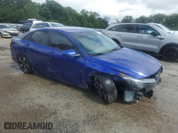 2023 Hyundai Elantra SEL with VIN KMHLS4AG3PU416391, listed as a Copart auction lot 56625415 with 53,652 mi miles and Clean title. Bid and sale history available at DreamBid. Image 4.