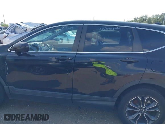 2022 Honda CR-V EX with VIN 2HKRW2H52NH637998, listed as a IAAI auction lot 38094860 with 48,753 mi miles. Bid and sale history available at carsss.com. Image 14.