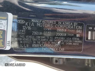 2017 Kia Forte LX with VIN KNAFK5A81H5698815, listed as a Copart auction lot 70346154 with 96,945 mi miles and Salvage Title. Bid and sale history available at carsss.com. Image 14.