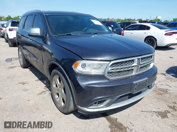 2014 Dodge Durango SXT with VIN 1C4RDHAG3EC594529, listed as a IAAI auction lot 42177560 with 194,036 mi miles and . Bid and sale history available at carsss.com. Image 1.