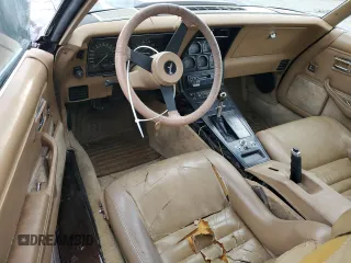 1981 Chevrolet Corvette with VIN 1G1AY8764B5108674, listed as a Copart auction lot 81905804 with 50,014 mi miles and Salvage Title. Bid and sale history available at carsss.com. Image 8.