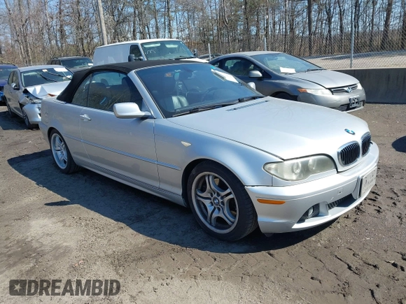 2004 BMW 3 Series 330Ci with VIN WBABW53444PJ95582, listed as a IAAI auction lot 41711654 with 225,895 mi miles and . Bid and sale history available at DreamBid. Image 1.