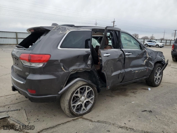 2021 Jeep Grand Cherokee Overland with VIN 1C4RJFCG0MC591144, listed as a Copart auction lot 87173344 with 86,205 mi miles and Salvage Title. Bid and sale history available at carsss.com. Image 3.