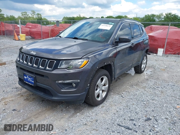 2020 Jeep Compass Latitude z VIN 3C4NJDBB9LT129693, wystawiony jako IAAI lot #42238631 z przebiegiem 36 742 mil mil oraz . Historia ofert i sprzedaży dostępna na DreamBid. Obrazek 18.