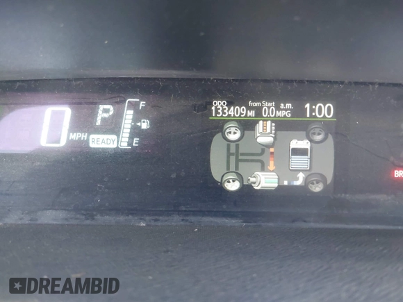 2014 Toyota Prius One with VIN JTDKDTB38E1061202, listed as a IAAI auction lot 42044747 with 133,409 mi miles and . Bid and sale history available at DreamBid. Image 7.