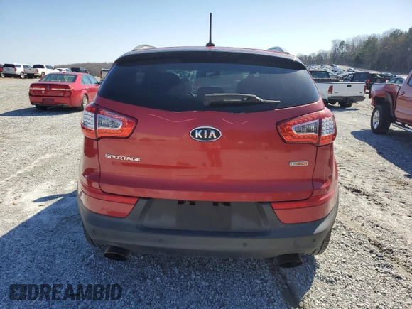 2011 Kia Sportage SX with VIN KNDPC3A64B7120176, listed as a Copart auction lot 48480145 with 208,933 mi miles and Salvage title. Bid and sale history available at DreamBid. Image 6.
