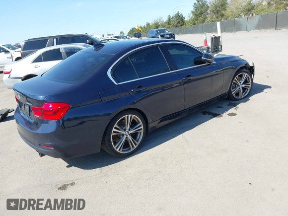 2017 BMW 3 Series 340i with VIN WBA8B3G34HNU36490, listed as a IAAI auction lot 41990840 with Not Provided miles and . Bid and sale history available at carsss.com. Image 4.