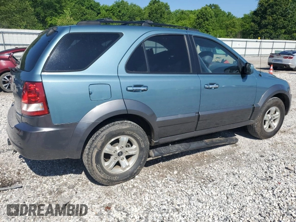 2003 Kia Sorento LX with VIN KNDJC733235055552, listed as a Copart auction lot 56196055 with 109,995 mi miles and Salvage title. Bid and sale history available at DreamBid. Image 3.