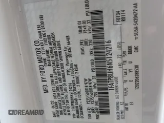 2022 Ford Mustang EcoBoost z VIN 1FATP8UH6N5124216, wystawiony jako Copart lot #64855615 z przebiegiem 58 577 mil mil oraz Szkoda całkowita • Salvage title. Historia ofert i sprzedaży dostępna na DreamBid. Obrazek 13.