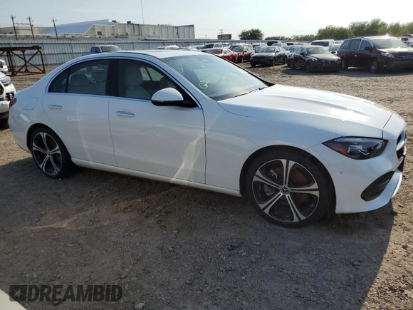 2024 Mercedes-Benz C 300 with VIN W1KAF4GB3RR207790, listed as a Copart auction lot 53405795 with Not provided miles and Salvage title. Bid and sale history available at DreamBid. Image 4.