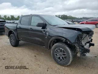 2024 Ford Ranger XLT with VIN 1FTER4GH8RLE27713, listed as a Copart auction lot 54061055 with 11,563 mi miles and Salvage Title. Bid and sale history available at carsss.com. Image 4.