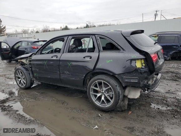2022 Mercedes-Benz GLC with VIN W1N0G8EB0NV383011, listed as a Copart auction lot 49248695 with 43,165 mi miles and Salvage Title. Bid and sale history available at carsss.com. Image 2.