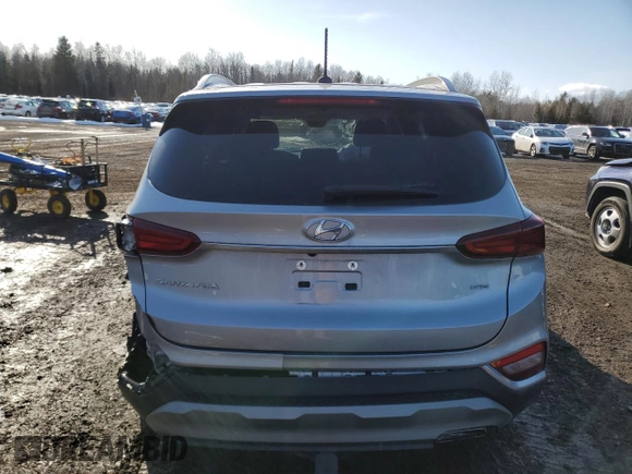 2020 Hyundai Santa Fe Essential with VIN 5NMS2CAD3LH225717, listed as a Copart auction lot 46838885 with 0 mi miles and Salvage Title. Bid and sale history available at carsss.com. Image 6.