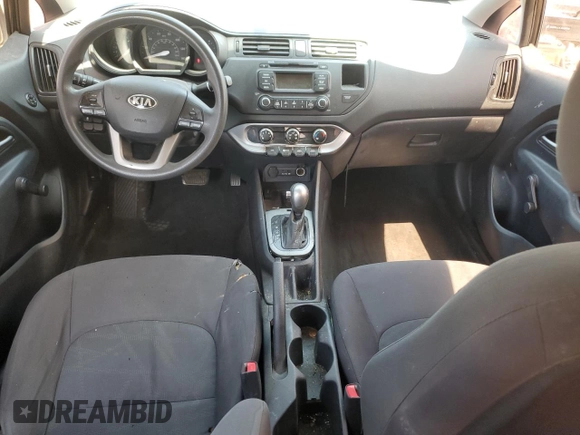 2013 Kia Rio LX with VIN KNADM4A37D6164867, listed as a Copart auction lot 64719374 with 112,840 mi miles and Salvage Title. Bid and sale history available at carsss.com. Image 8.