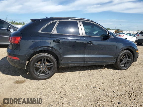 2018 Audi Q3 Premium with VIN WA1ECCFS0JR017413, listed as a Copart auction lot 62832335 with 112,795 mi miles and Salvage title. Bid and sale history available at DreamBid. Image 3.