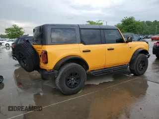 2022 Ford Bronco с VIN 1FMEE5DP5NLB51641, выставлен на аукционе Copart как лот 56281205 с пробегом 37 683 миль миль и Списание • Salvage title. История ставок и продаж доступна на DreamBid. Изображение 3.