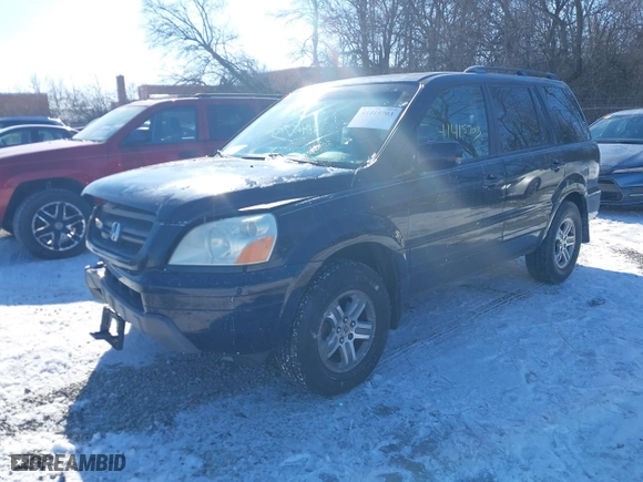 2004 Honda Pilot EX with VIN 2HKYF18544H574133, listed as a IAAI auction lot 41415703 with 217,539 mi miles. Bid and sale history available at carsss.com. Image 17.