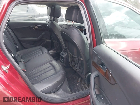 2019 Audi A4 Premium Plus z VIN WAUENAF49KN004753, wystawiony jako IAAI lot #42012315 z przebiegiem 105 208 mil mil oraz . Historia ofert i sprzedaży dostępna na DreamBid. Obrazek 8.