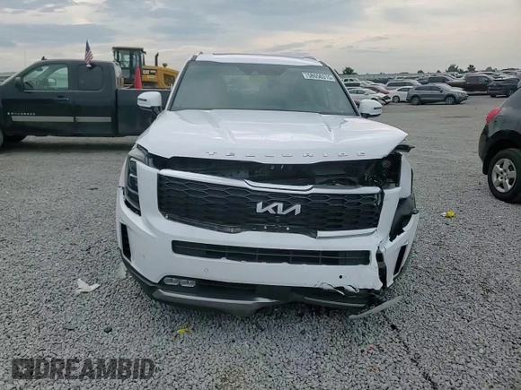 2022 Kia Telluride SX with VIN 5XYP5DHC6NG222534, listed as a Copart auction lot 58656315 with 76,952 mi miles and Salvage title. Bid and sale history available at DreamBid. Image 14.