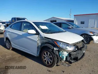 2014 Hyundai Accent GLS with VIN KMHCT4AE3EU674936, listed as a IAAI auction lot 41847467 with 165,784 mi miles. Bid and sale history available at carsss.com. Image 1.