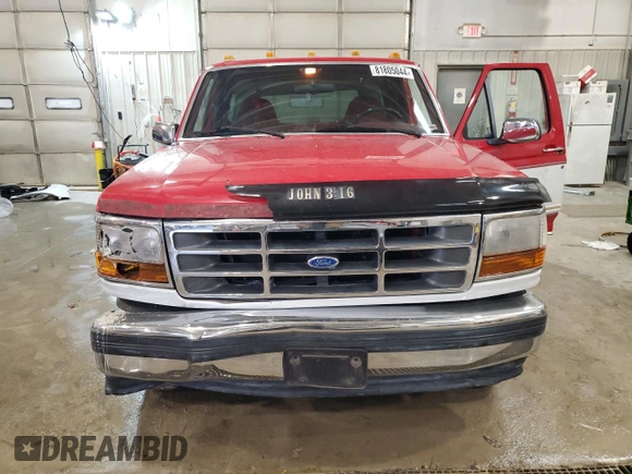 1995 Ford F-150 with VIN 1FTEF14N7SLC00309, listed as a Copart auction lot 81805044 with 94,407 mi miles and Salvage Title. Bid and sale history available at carsss.com. Image 5.