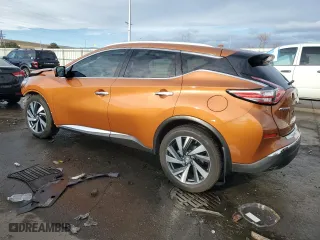 2015 Nissan Murano SV with VIN 5N1AZ2MGXFN279574, listed as a Copart auction lot 86214574 with 73,847 mi miles and Salvage Title. Bid and sale history available at carsss.com. Image 2.