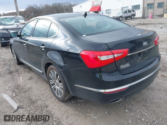 2015 Kia Cadenza Premium with VIN KNALN4D74F5188219, listed as a IAAI auction lot 41530800 with 144,330 mi miles. Bid and sale history available at carsss.com. Image 3.