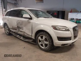 2013 Audi Q7 3.0T Premium Plus with VIN WA1LGAFE6DD004998, listed as a IAAI auction lot 41607118 with 1 mi miles. Bid and sale history available at carsss.com. Image 1.