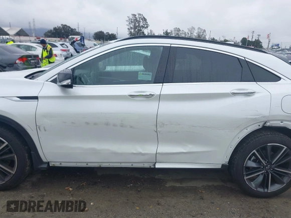 2024 Infiniti QX55 Luxe with VIN 3PCAJ5JR1RF110064, listed as a IAAI auction lot 41562972 with 4,163 mi miles and . Bid and sale history available at DreamBid. Image 15.