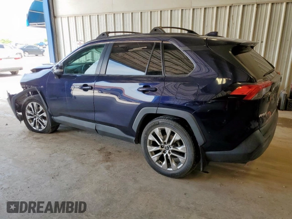 2021 Toyota RAV4 XLE Premium with VIN 2T3C1RFV7MC092468, listed as a Copart auction lot 59109315 with 98,552 mi miles and Salvage title. Bid and sale history available at DreamBid. Image 2.