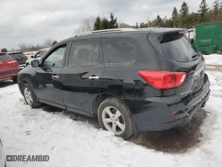 2017 Nissan Pathfinder S with VIN 5N1DR2MMXHC690751, listed as a Copart auction lot 85659354 with 278,727 mi miles and Salvage Title. Bid and sale history available at carsss.com. Image 2.