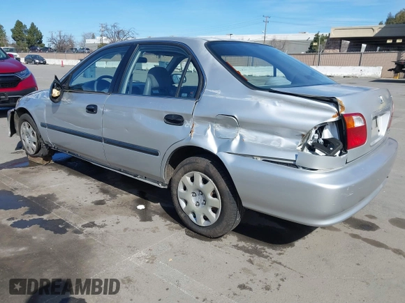1999 Honda Civic LX with VIN JHMEJ6670XS000958, listed as a IAAI auction lot 41620949 with 93,698 mi miles and . Bid and sale history available at DreamBid. Image 3.