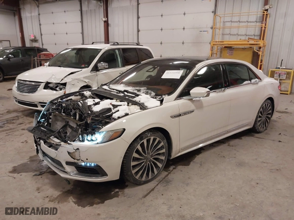 2017 Lincoln Continental Black Label with VIN 1LN6L9BC9H5637539, listed as a IAAI auction lot 41516006 with 163,223 mi miles. Bid and sale history available at carsss.com. Image 17.