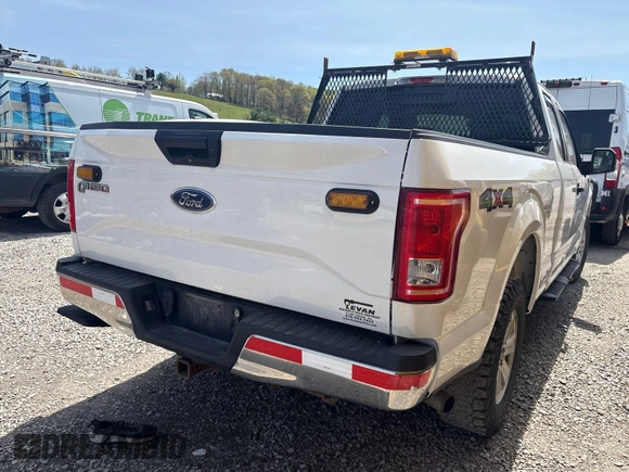 2017 Ford F-150 XL with VIN 1FTFX1EF9HFA12858, listed as a IAAI auction lot 42186255 with 154,420 mi miles. Bid and sale history available at carsss.com. Image 1.