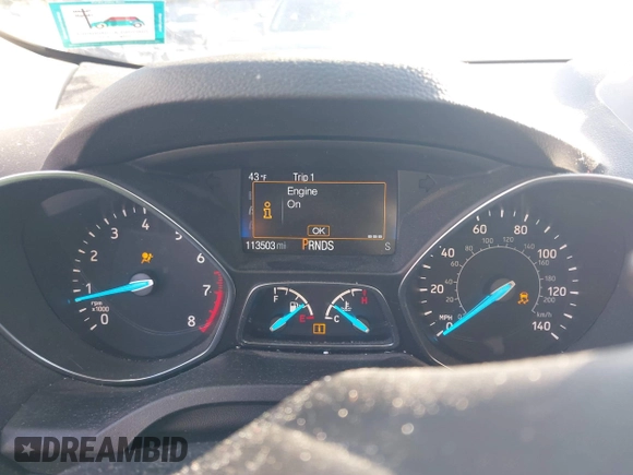 2017 Ford Escape Titanium with VIN 1FMCU0JD2HUD92675, listed as a IAAI auction lot 41834723 with 113,503 mi miles. Bid and sale history available at carsss.com. Image 7.