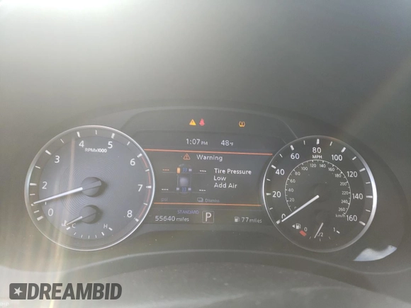 2019 Infiniti QX50 LUXE with VIN 3PCAJ5M18KF135877, listed as a Copart auction lot 71005802 with 55,640 mi miles. Bid and sale history available at carsss.com. Image 9.