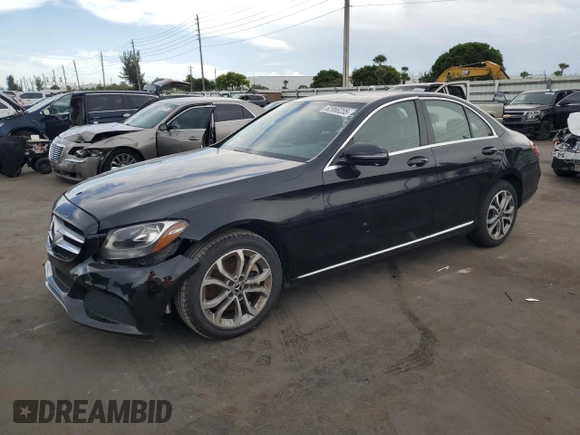 2017 Mercedes-Benz C 300 with VIN 55SWF4JB1HU233784, listed as a Copart auction lot 62966235 with 110,834 mi miles and Clean title. Bid and sale history available at DreamBid. Image 1.