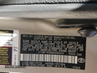 2017 Toyota Camry XLE with VIN 4T1BF1FK0HU400534, listed as a Copart auction lot 52435565 with 110,727 mi miles and Salvage Title. Bid and sale history available at carsss.com. Image 12.