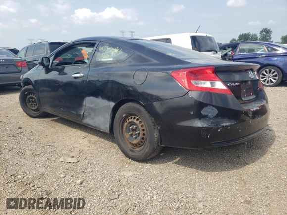 2012 Honda Civic Cpe LX with VIN 2HGFG3B55CH532751, listed as a Copart auction lot 61333684 with 226,898 mi miles and Salvage Title. Bid and sale history available at carsss.com. Image 2.