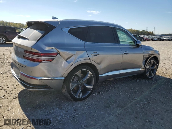 2025 Genesis GV80 Prestige with VIN KMUHEESC2SU213789, listed as a Copart auction lot 80718504 with 6,644 mi miles and Salvage Title. Bid and sale history available at DreamBid. Image 3.