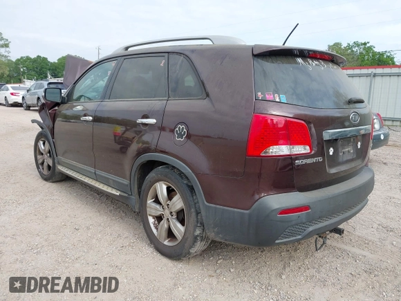 2012 Kia Sorento EX with VIN 5XYKU4A21CG248227, listed as a IAAI auction lot 42036333 with 1 mi miles. Bid and sale history available at carsss.com. Image 3.