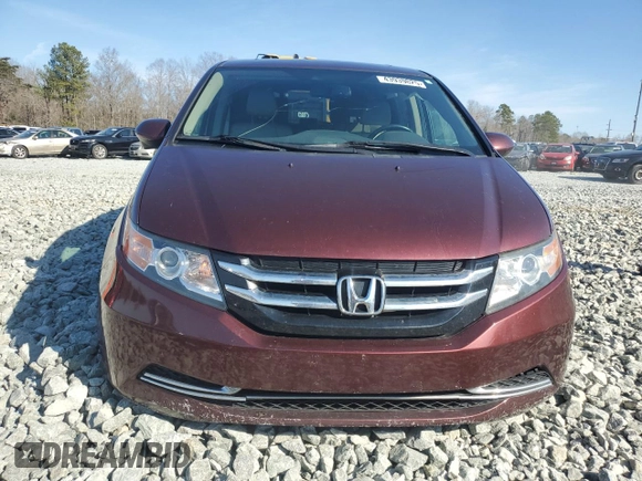 2016 Honda Odyssey EX-L with VIN 5FNRL5H65GB019868, listed as a Copart auction lot 46218155 with 150,714 mi miles and Salvage Title. Bid and sale history available at DreamBid. Image 5.