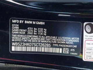 2025 BMW M4 Competition with VIN WBS23HK07SCT26285, listed as a IAAI auction lot 41306911 with 2,349 mi miles. Bid and sale history available at carsss.com. Image 9.